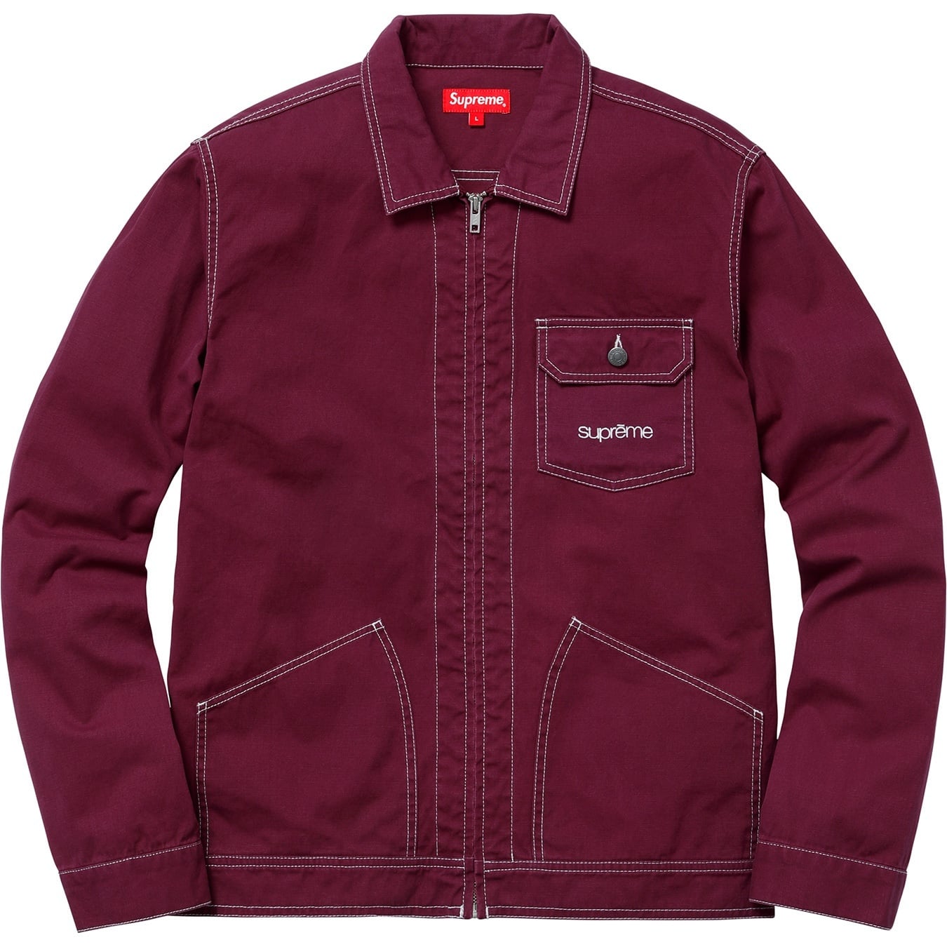 Contrast Stitch Work Jacket view 3